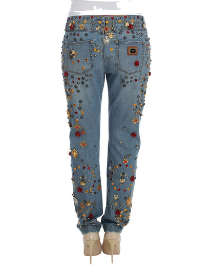 Jean boyfriend Dolce &amp; Gabbana Enchanted Sicily avec cœur en cristal