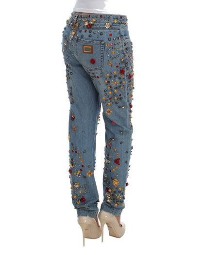 Jean boyfriend Dolce &amp; Gabbana Enchanted Sicily avec cœur en cristal