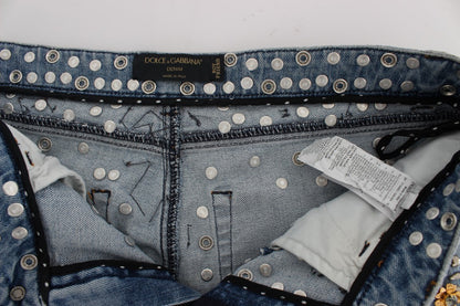 Jean boyfriend Dolce &amp; Gabbana Enchanted Sicily avec cœur en cristal