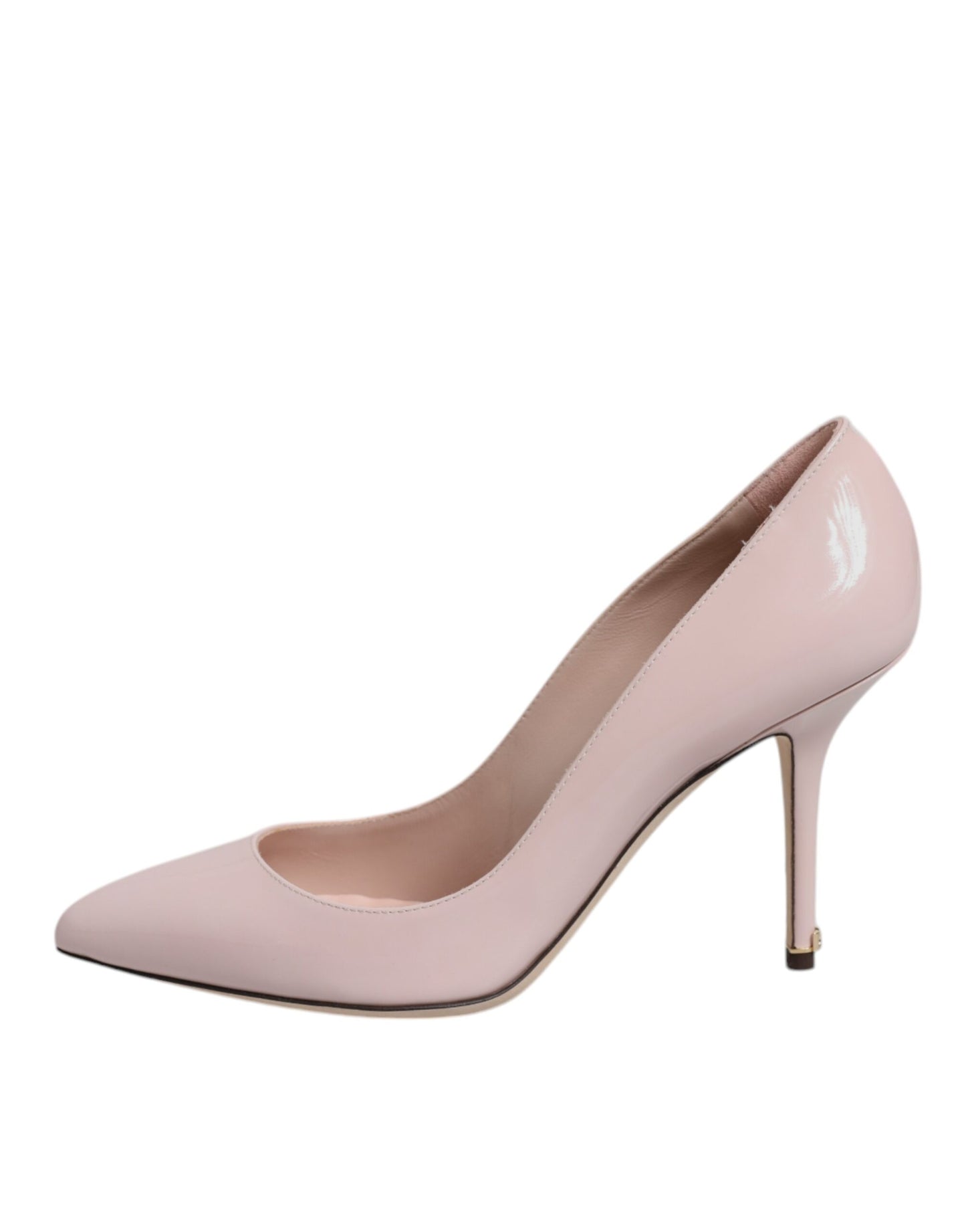 Escarpins à talons aiguilles en cuir verni rose Dolce &amp; Gabbana