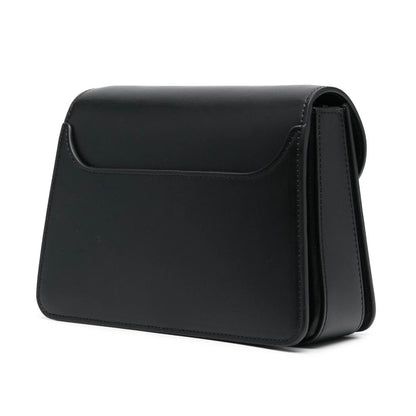 Sac à main en cuir noir Lanvin