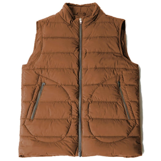 Gilet en nylon marron Herno