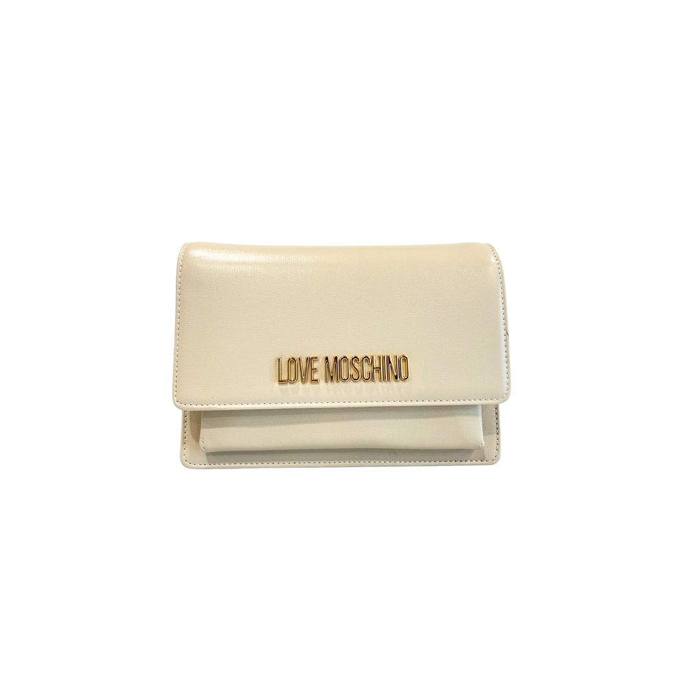Sac bandoulière Love Moschino beige en polyéthylène pour femme