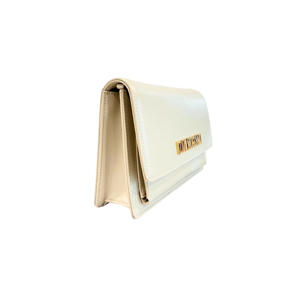 Sac bandoulière Love Moschino beige en polyéthylène pour femme