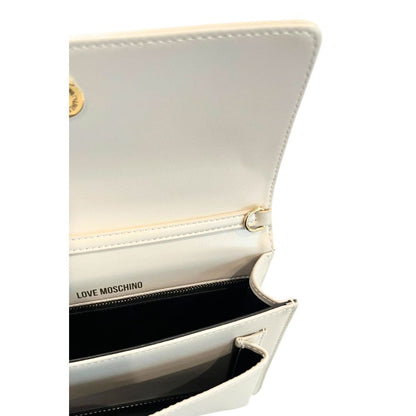 Sac bandoulière Love Moschino beige en polyéthylène pour femme