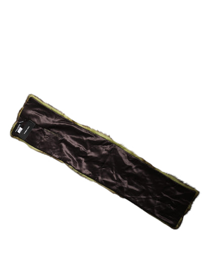 Dolce & Gabbana Multicolor Fur Shawl Neck Wrap Cover Collar Scarf by Dolce & Gabbana