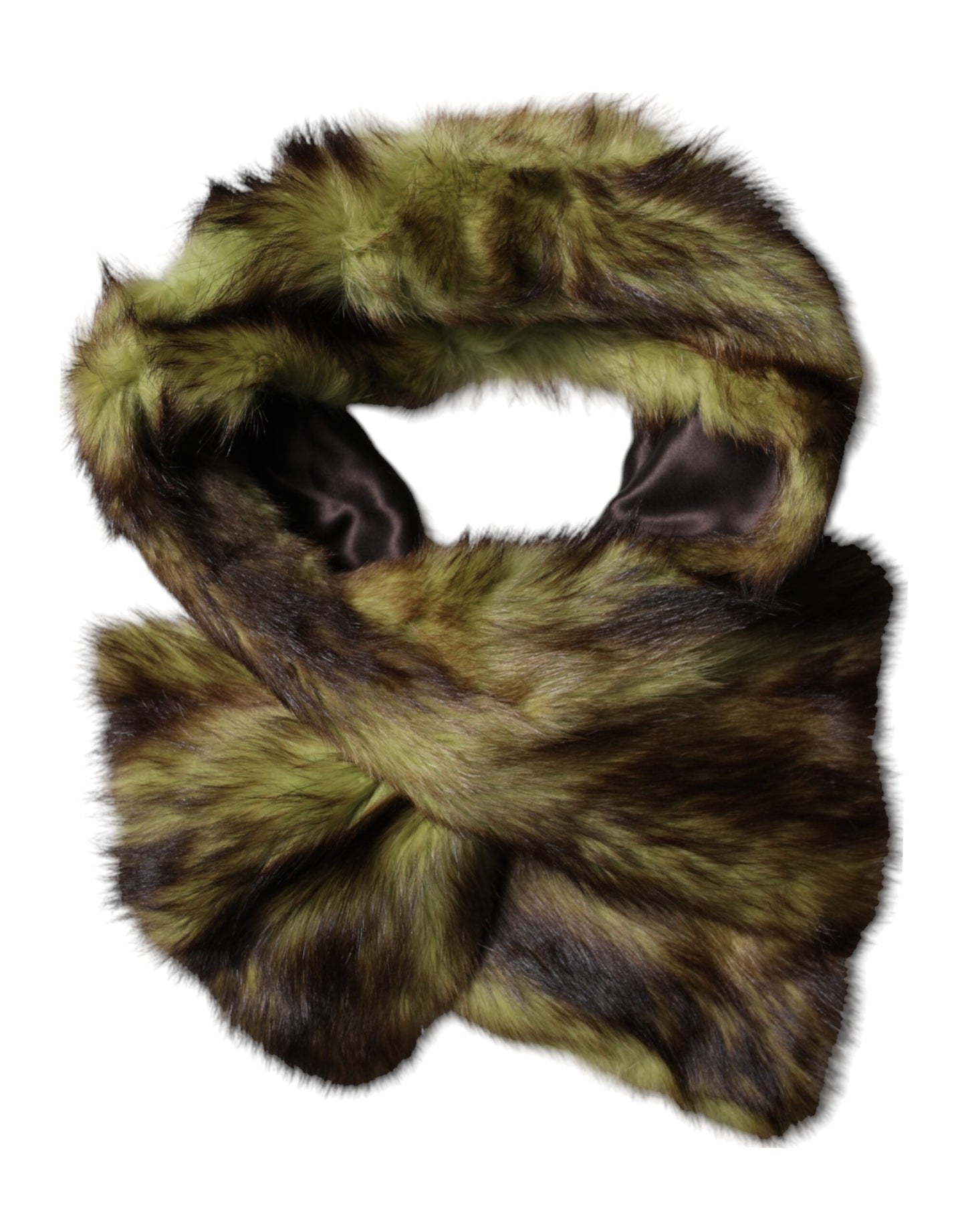 Dolce & Gabbana Multicolor Fur Shawl Neck Wrap Cover Collar Scarf by Dolce & Gabbana