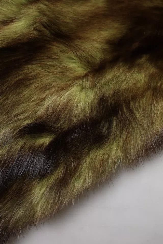 Dolce & Gabbana Multicolor Fur Shawl Neck Wrap Cover Collar Scarf by Dolce & Gabbana