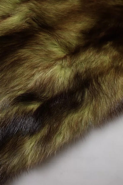 Dolce & Gabbana Multicolor Fur Shawl Neck Wrap Cover Collar Scarf by Dolce & Gabbana