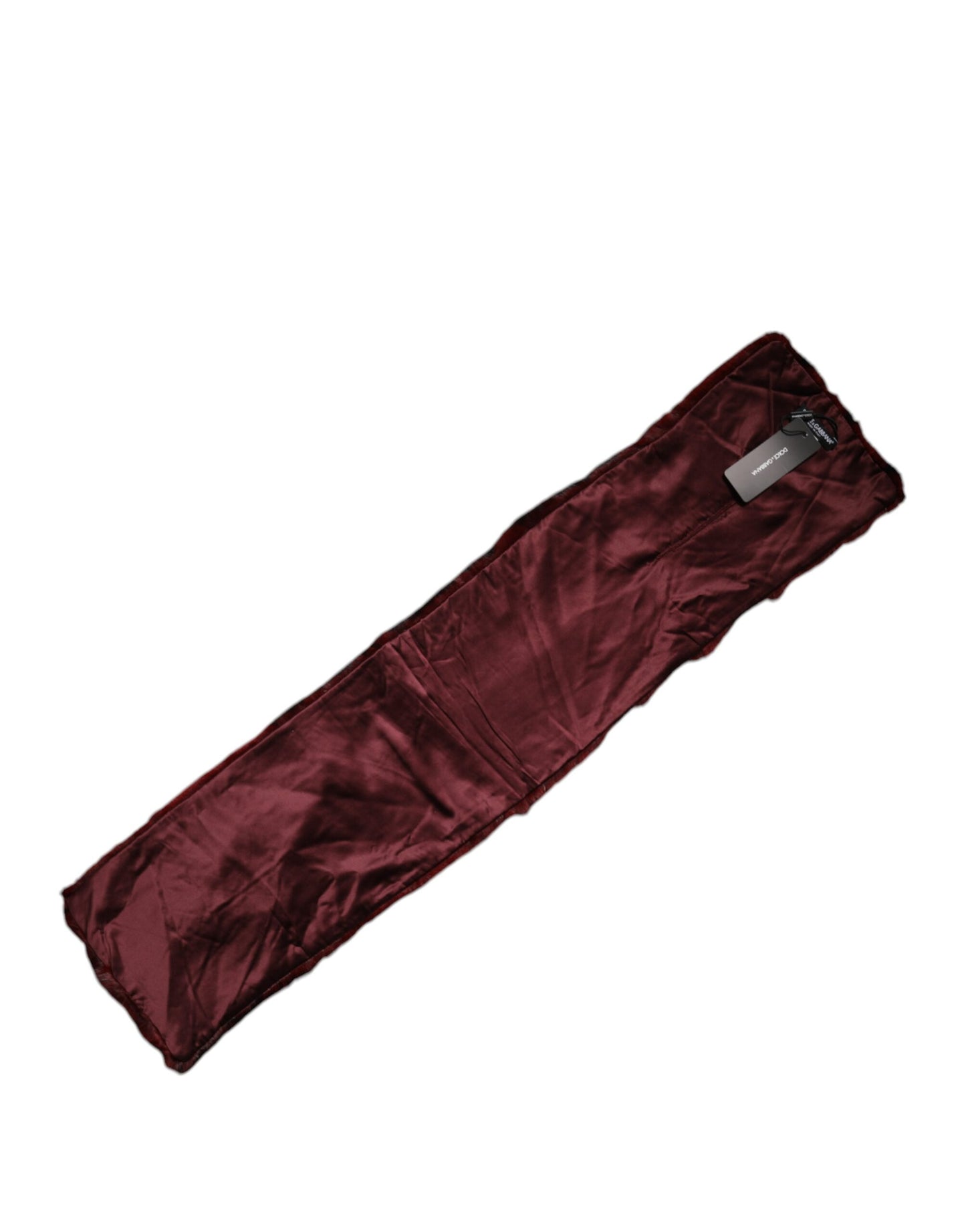 Dolce & Gabbana Black Red Stripe Fur Shawl Neck Wrap Scarf by Dolce & Gabbana