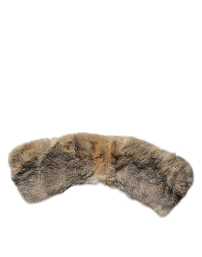 Dolce & Gabbana Brown Fur Shoulder Collar Neck Wrap Scarf by Dolce & Gabbana
