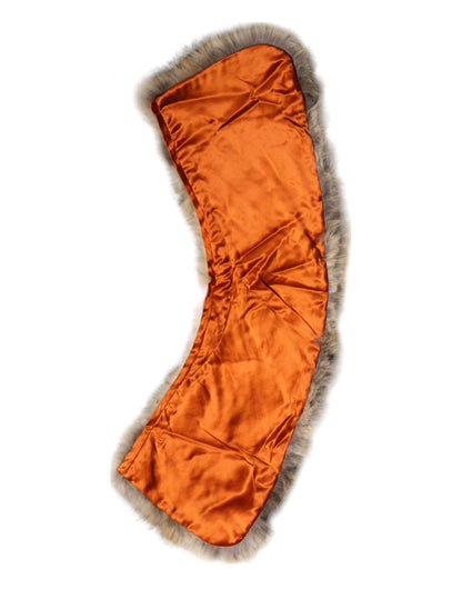 Dolce & Gabbana Brown Fur Shoulder Collar Neck Wrap Scarf by Dolce & Gabbana