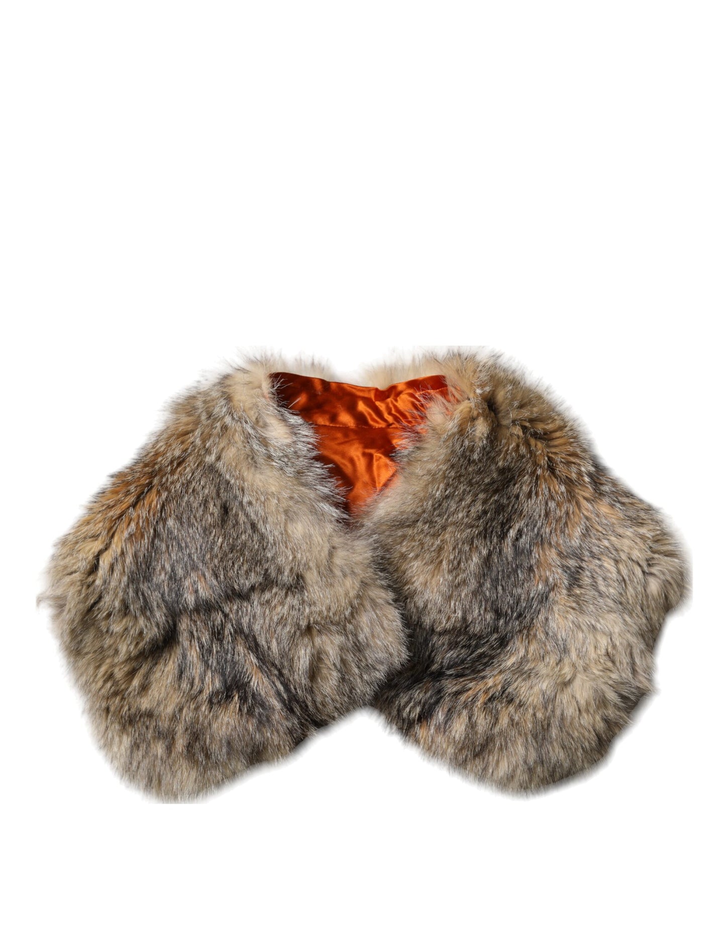 Dolce & Gabbana Brown Fur Shoulder Collar Neck Wrap Scarf by Dolce & Gabbana