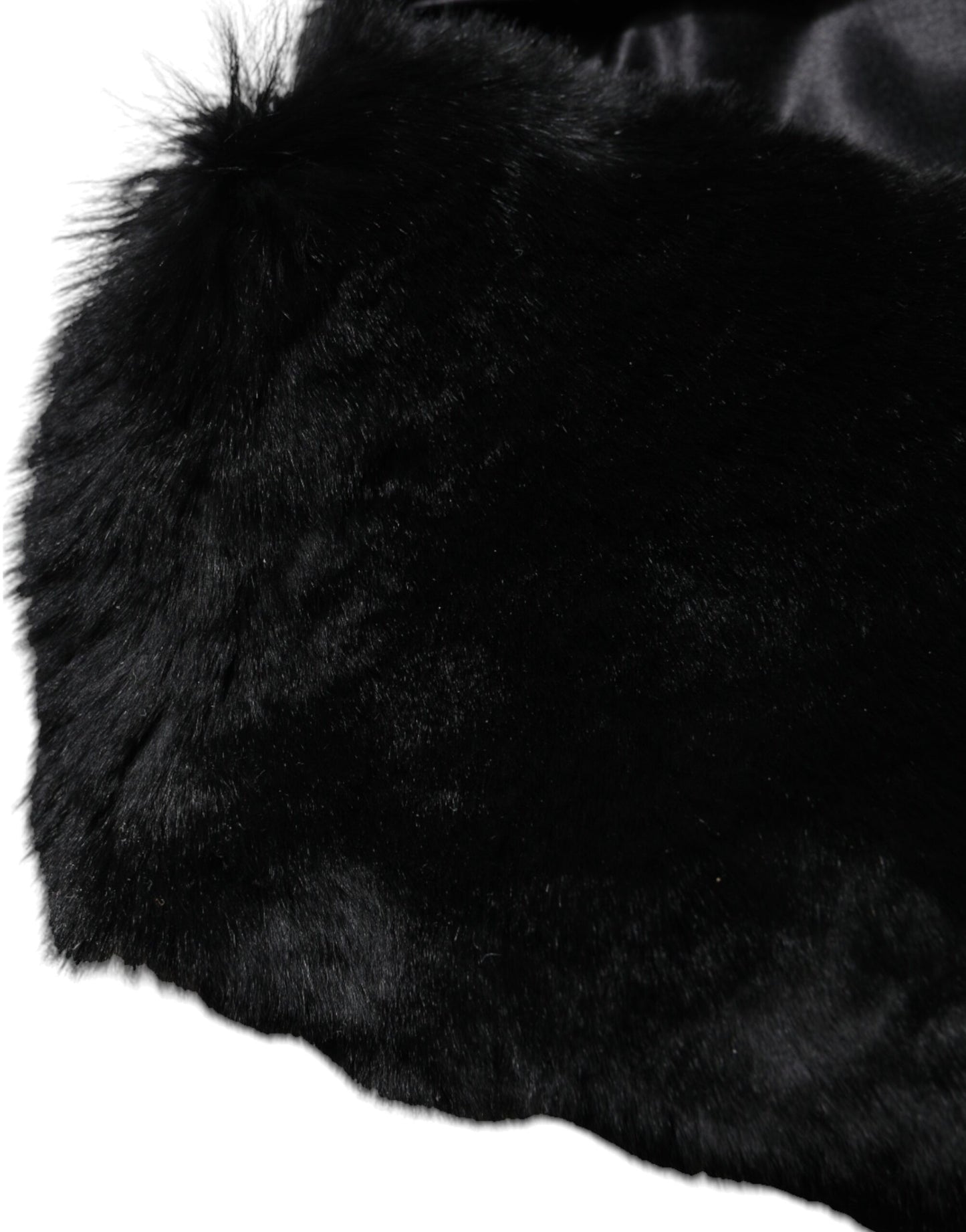 Dolce & Gabbana Black Lamb Fur Collar Women Neck Wrap Scarf by Dolce & Gabbana
