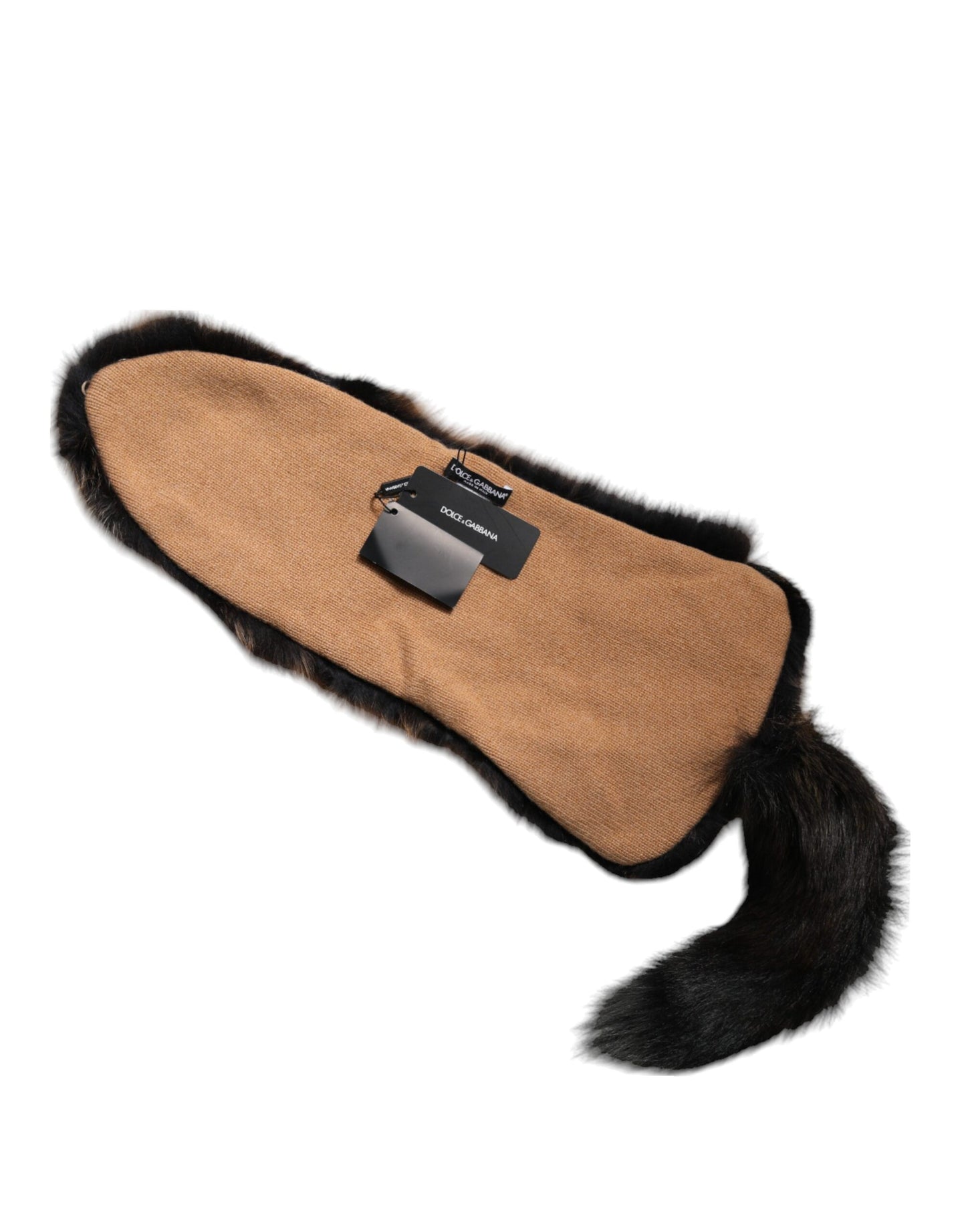 Dolce & Gabbana Brown Red Fox Fur Neck Warmer Winter Scarf by Dolce & Gabbana