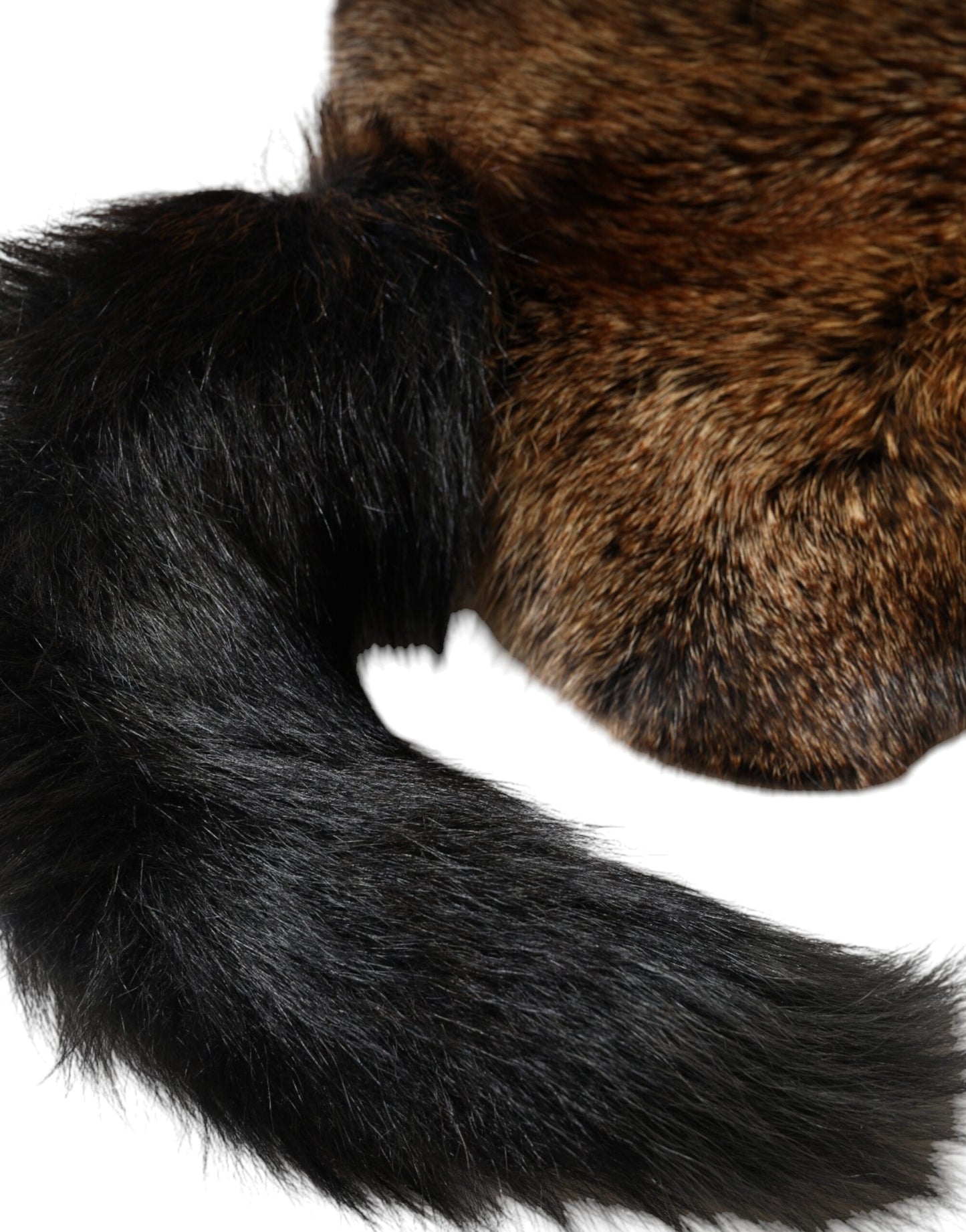 Dolce & Gabbana Brown Red Fox Fur Neck Warmer Winter Scarf by Dolce & Gabbana