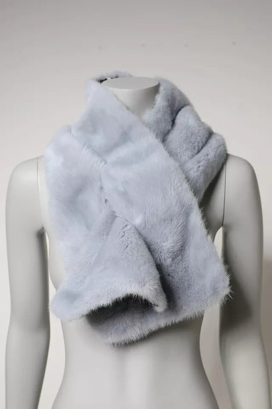 Dolce & Gabbana Powder Blue Mink Fur Neck Warmer Scarf by Dolce & Gabbana