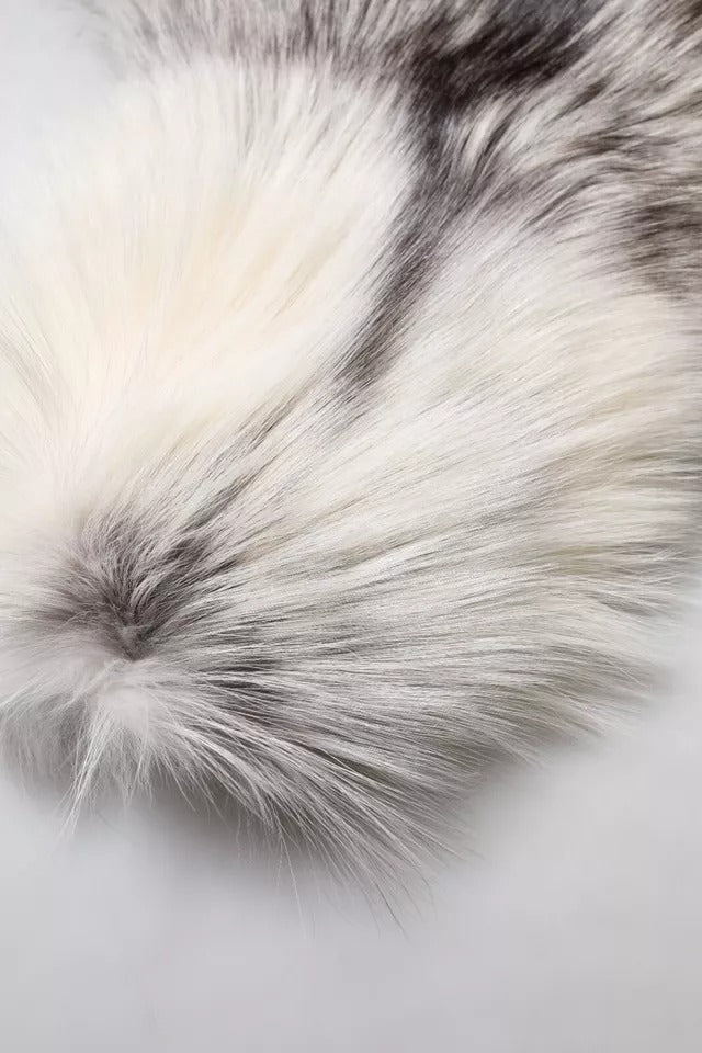 Dolce & Gabbana White Fox Fur Neck Wrap Warmer Winter Scarf by Dolce & Gabbana