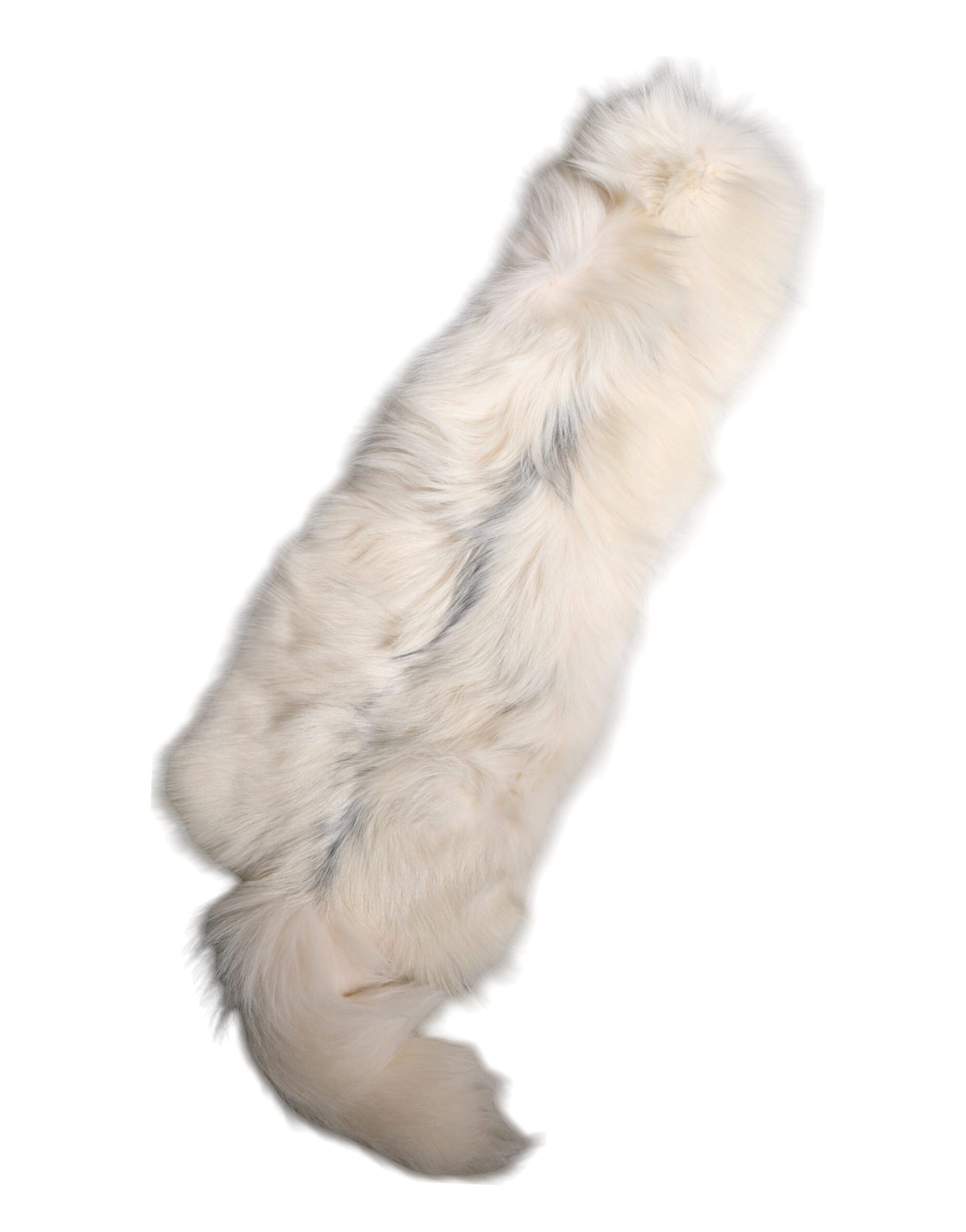 Dolce & Gabbana White Fox Fur Neck Wrap Warmer Winter Scarf by Dolce & Gabbana