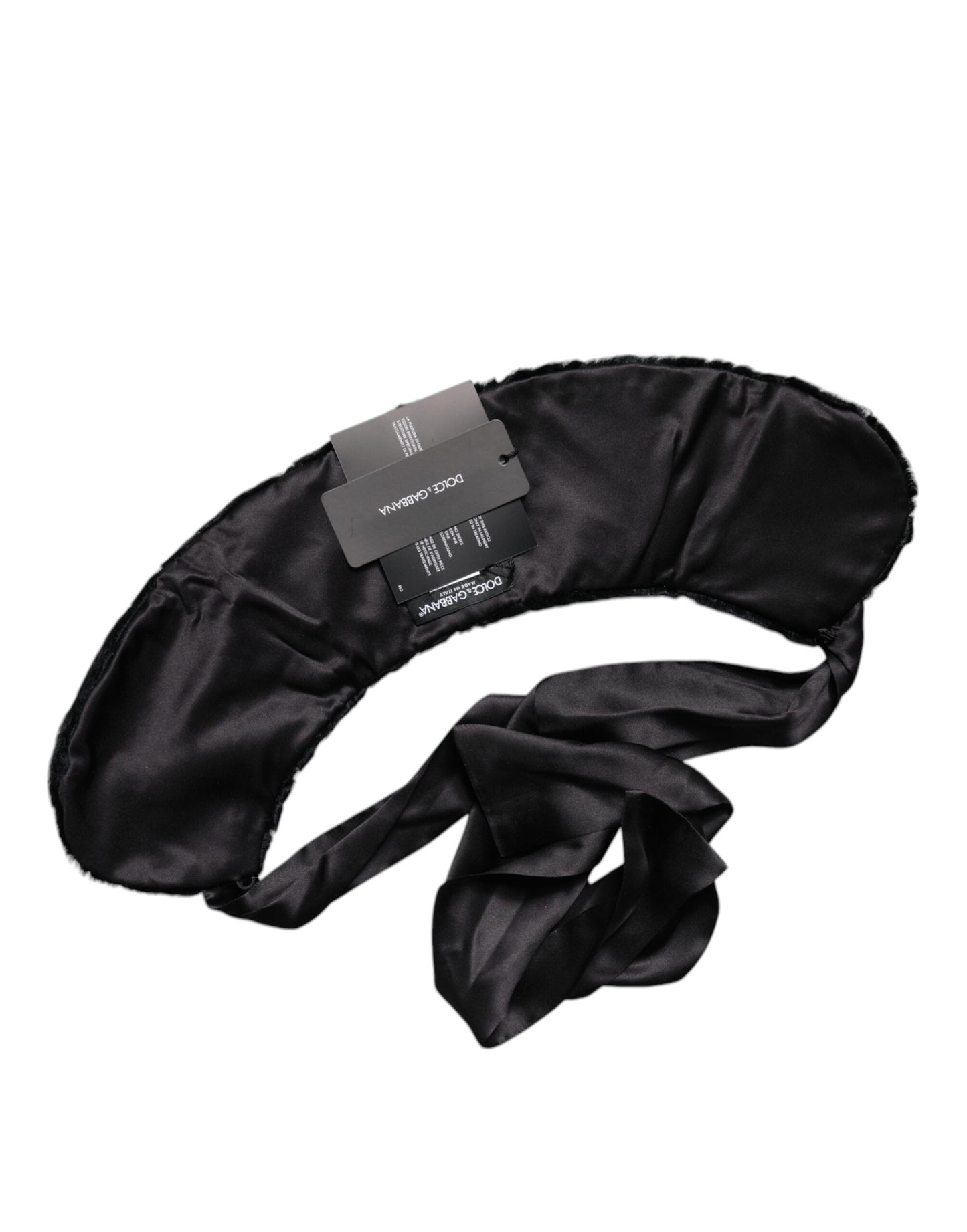 Dolce & Gabbana Black Lamb Fur Women Neck Warmer Winter Scarf by Dolce & Gabbana