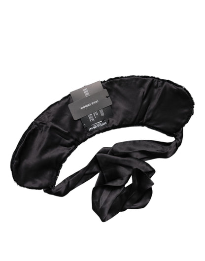 Dolce & Gabbana Black Lamb Fur Women Neck Warmer Winter Scarf by Dolce & Gabbana