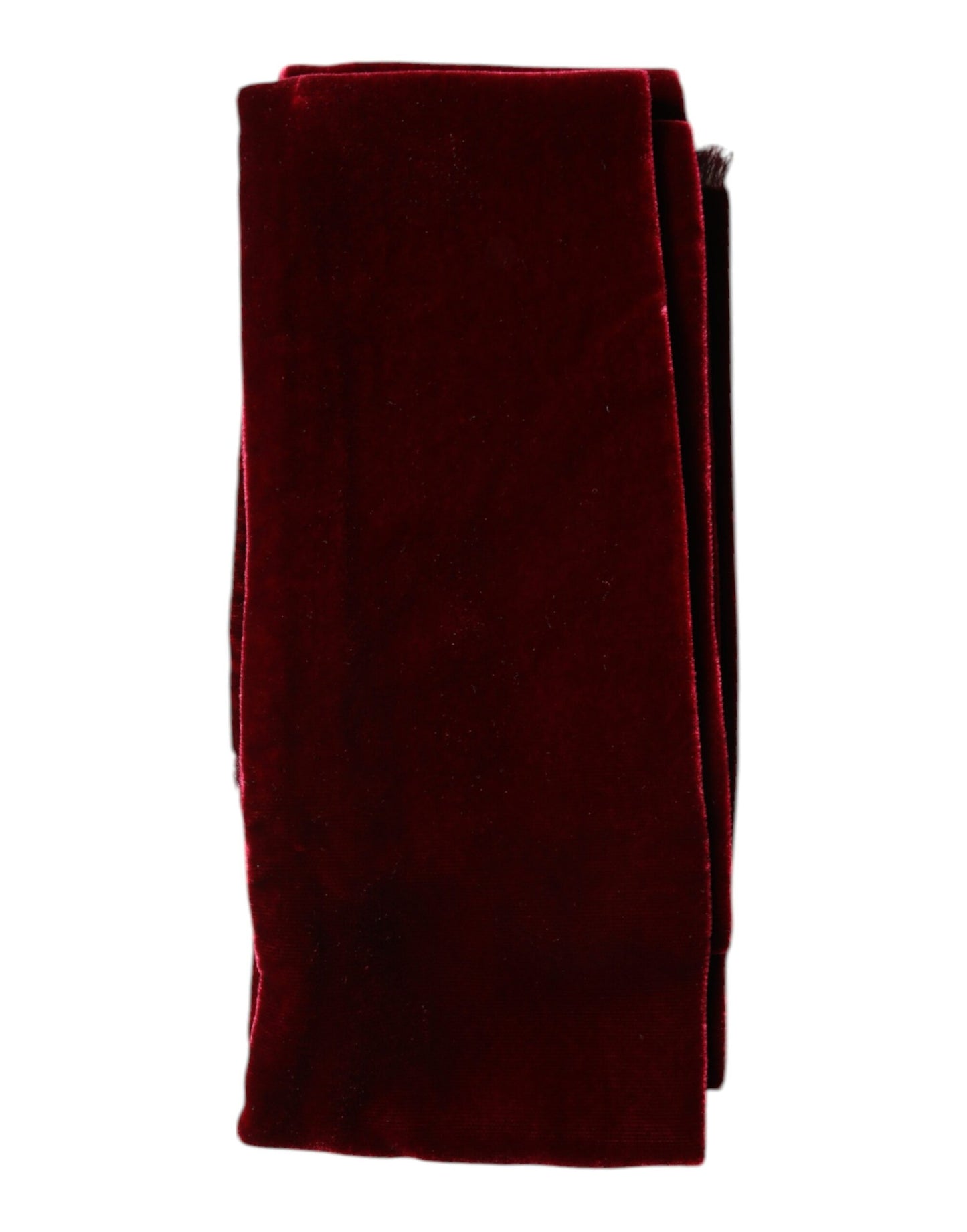 Dolce & Gabbana Bordeaux Cotton Silk Fringe Shawl Wrap Scarf by Dolce & Gabbana