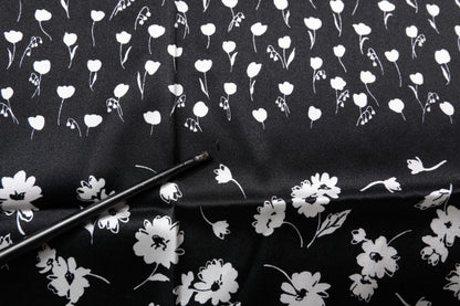 Dolce & Gabbana Black Floral Silk Square Wrap Shawl Scarf by Dolce & Gabbana