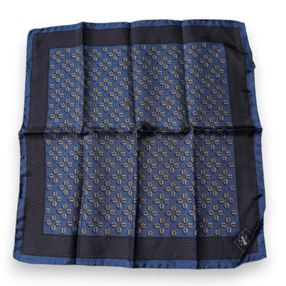 Dolce & Gabbana Blue Lady Bug Silk Square Handkerchief Scarf by Dolce & Gabbana