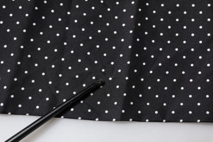 Foulard fin en soie à pois noirs Dolce &amp; Gabbana