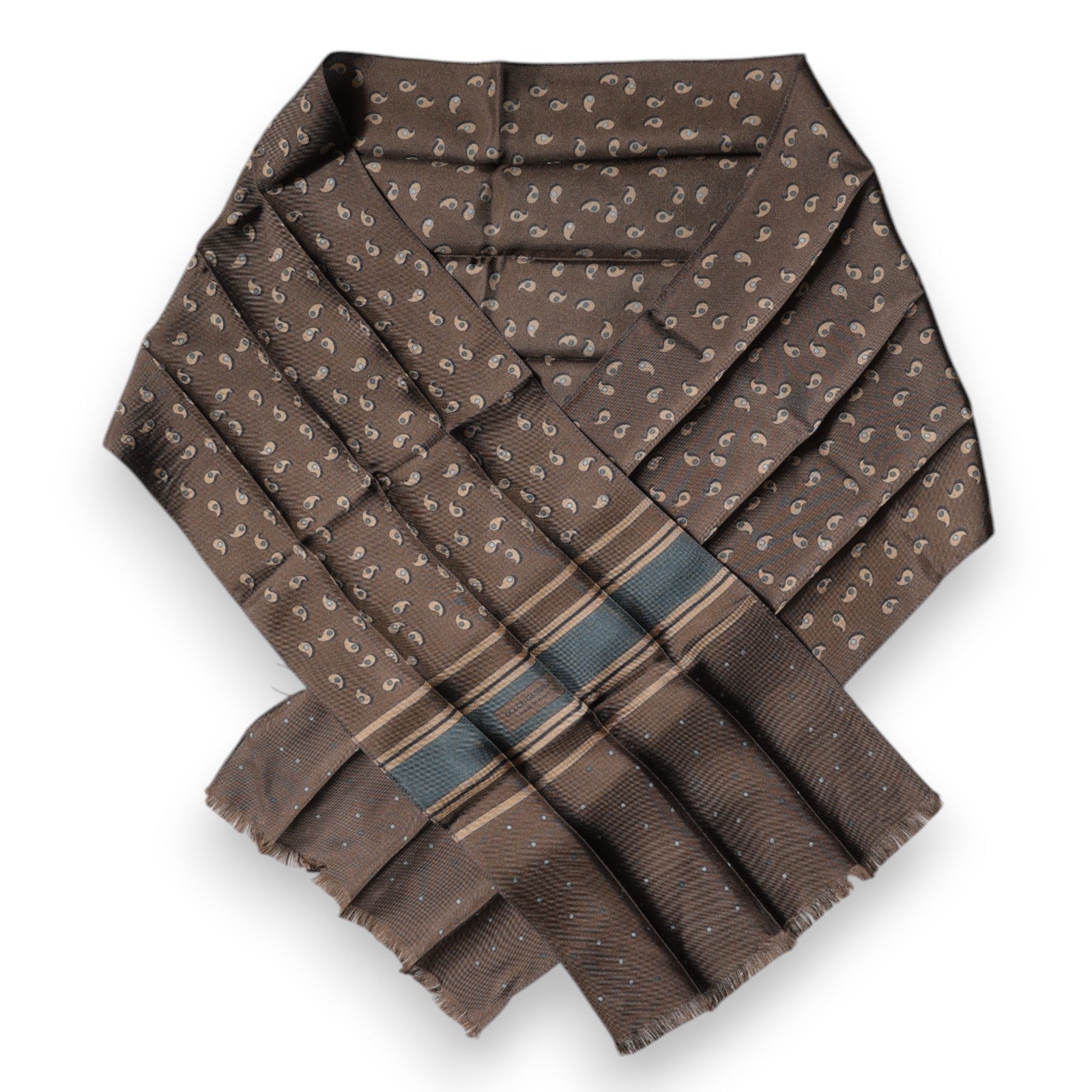 Dolce & Gabbana Brown Fantasy Silk Neck Wrap Shawl Scarf by Dolce & Gabbana