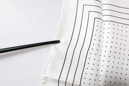 Dolce & Gabbana White Polka Dots Square Handkerchief Scarf by Dolce & Gabbana