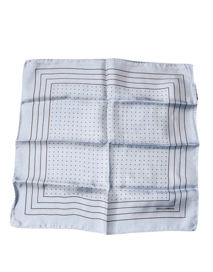 Dolce & Gabbana Sky Blue Polka Dots Square Handkerchief Scarf by Dolce & Gabbana