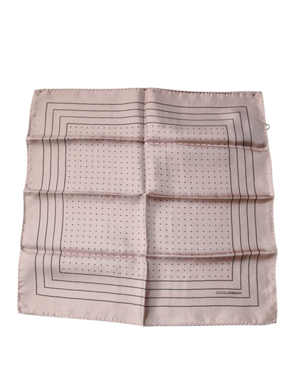 Dolce & Gabbana Pink Polka Dots Square Handkerchief Scarf by Dolce & Gabbana