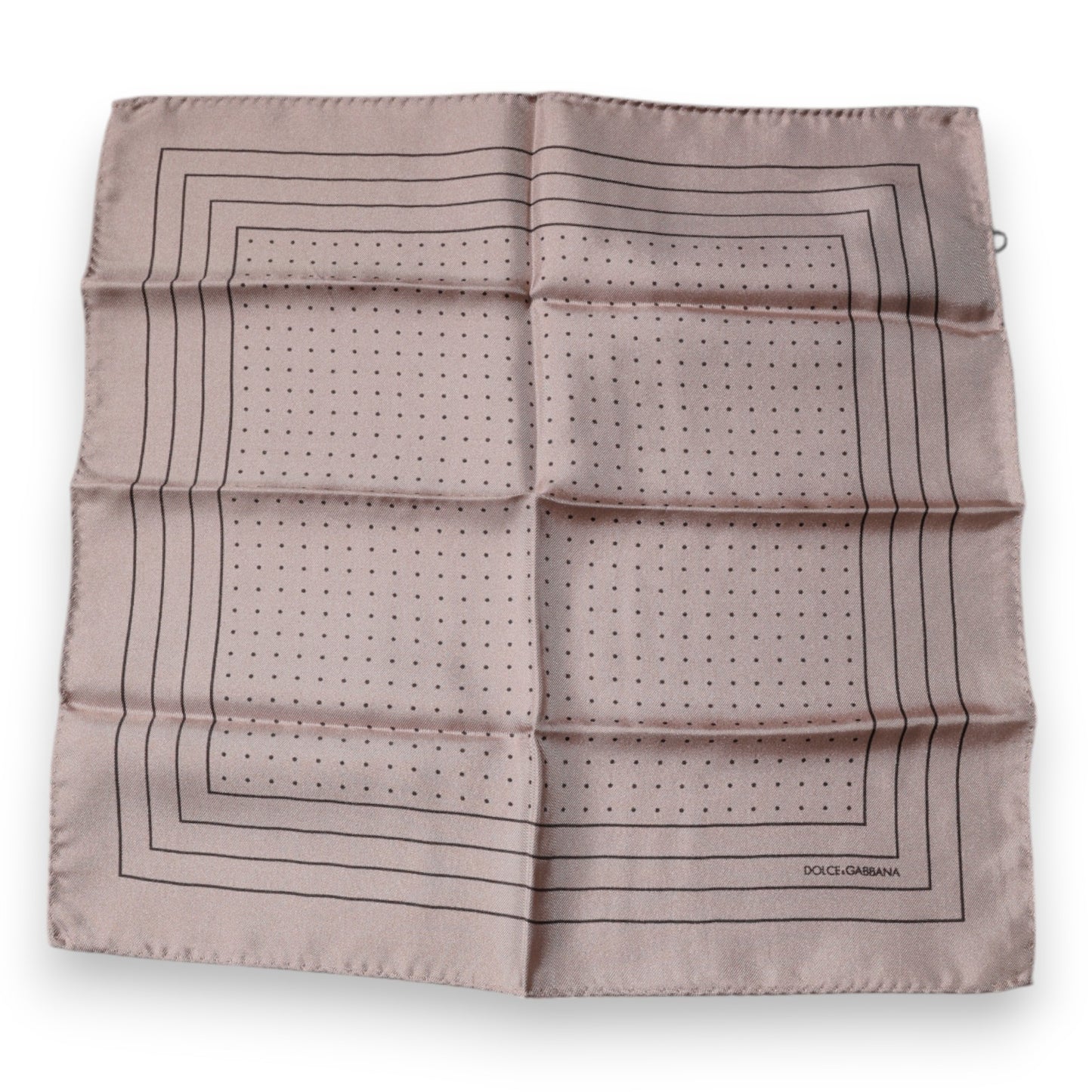Dolce & Gabbana Pink Polka Dots Square Handkerchief Scarf by Dolce & Gabbana