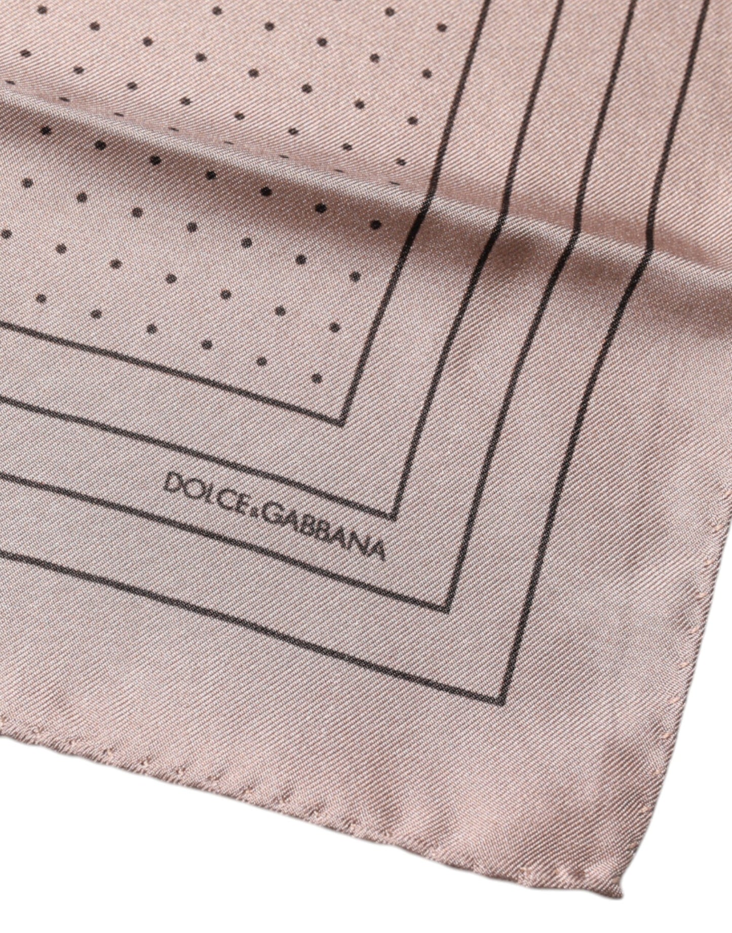 Dolce & Gabbana Pink Polka Dots Square Handkerchief Scarf by Dolce & Gabbana