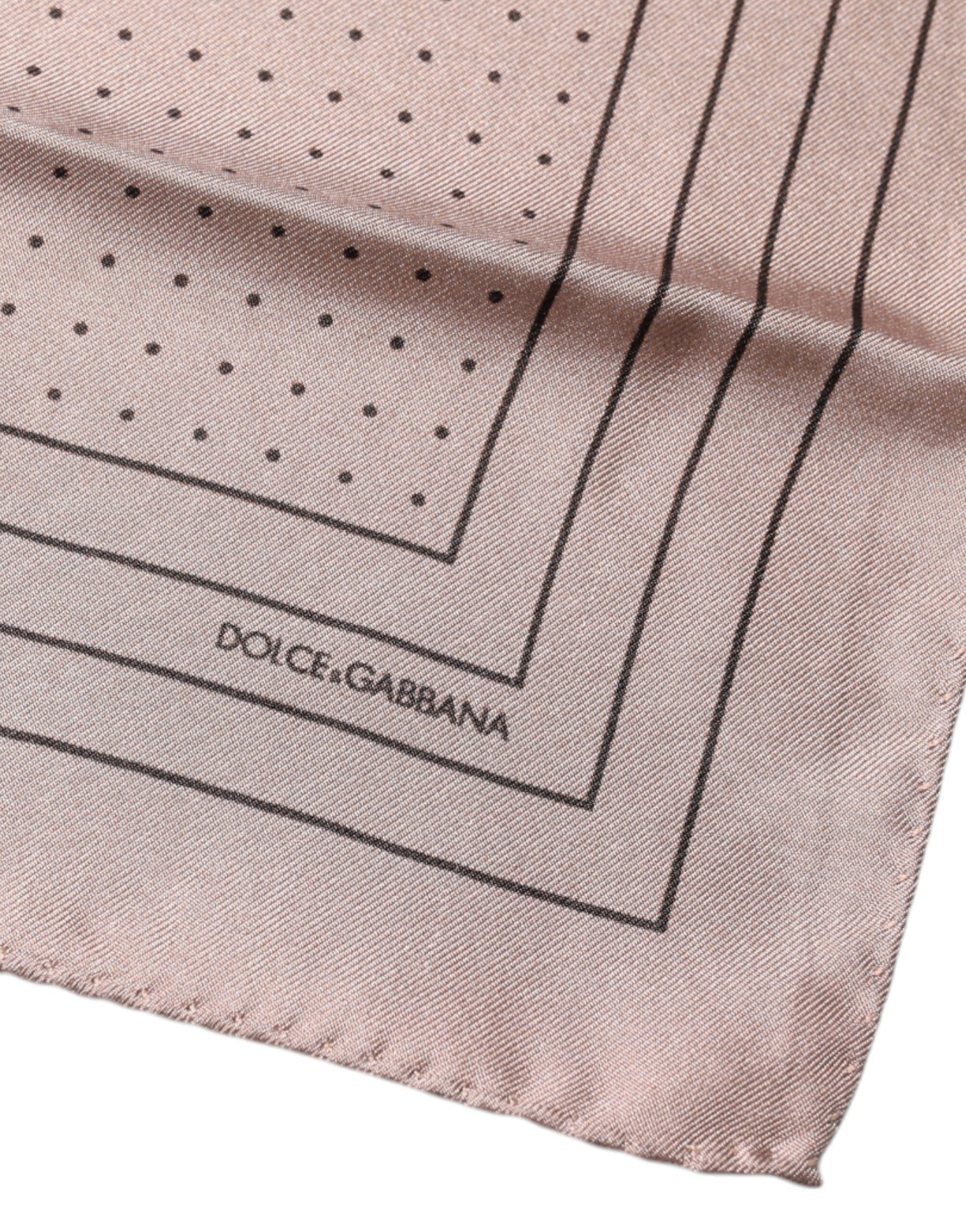 Dolce & Gabbana Pink Polka Dots Square Handkerchief Scarf by Dolce & Gabbana