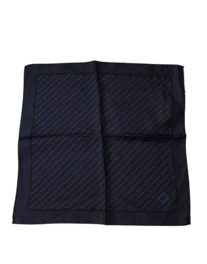 Dolce & Gabbana Dark Blue Fantasy Square Handkerchief Scarf by Dolce & Gabbana