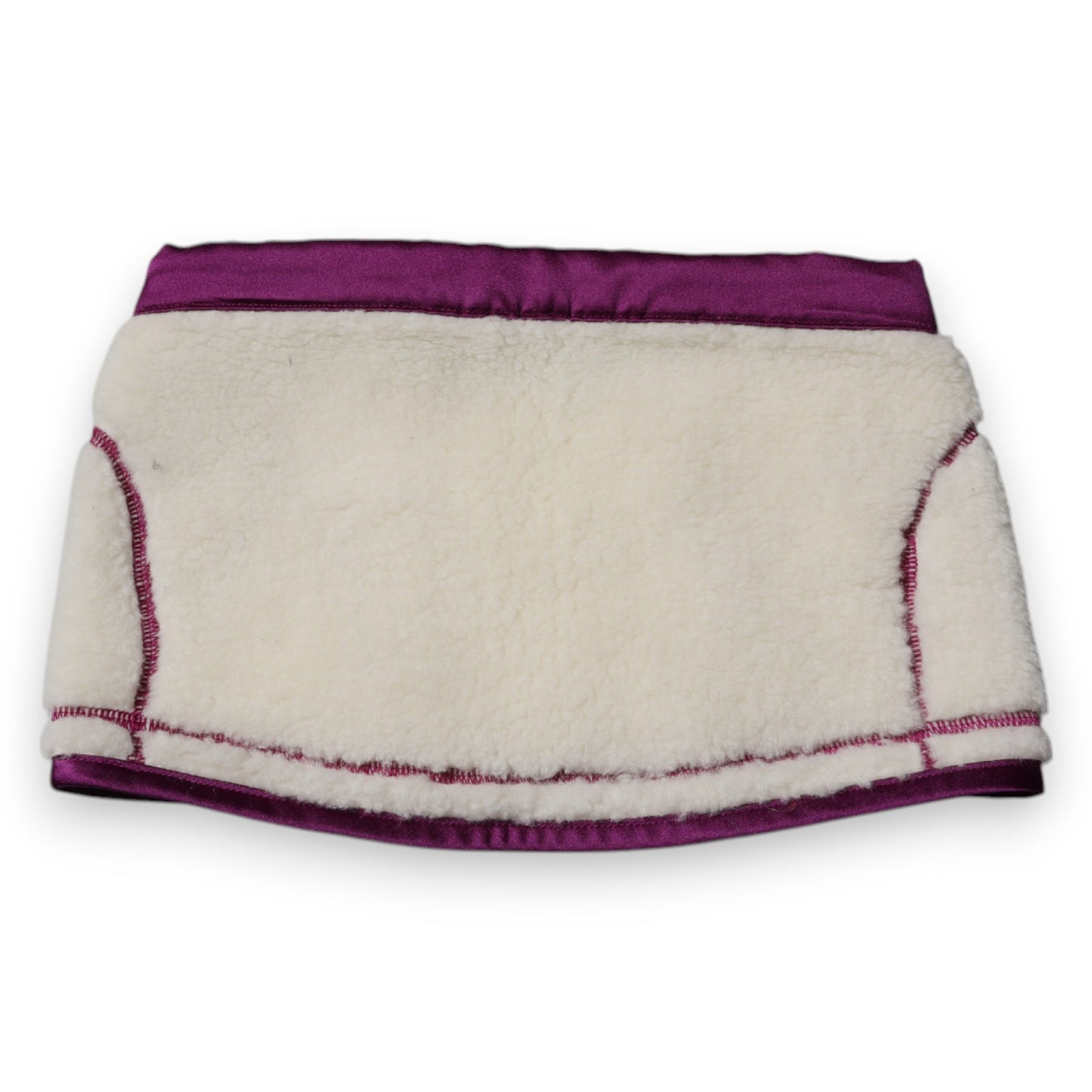 Dolce & Gabbana White Purple Cashmere Fleece Neck Warmer Scarf by Dolce & Gabbana