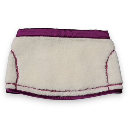 Dolce & Gabbana White Purple Cashmere Fleece Neck Warmer Scarf by Dolce & Gabbana