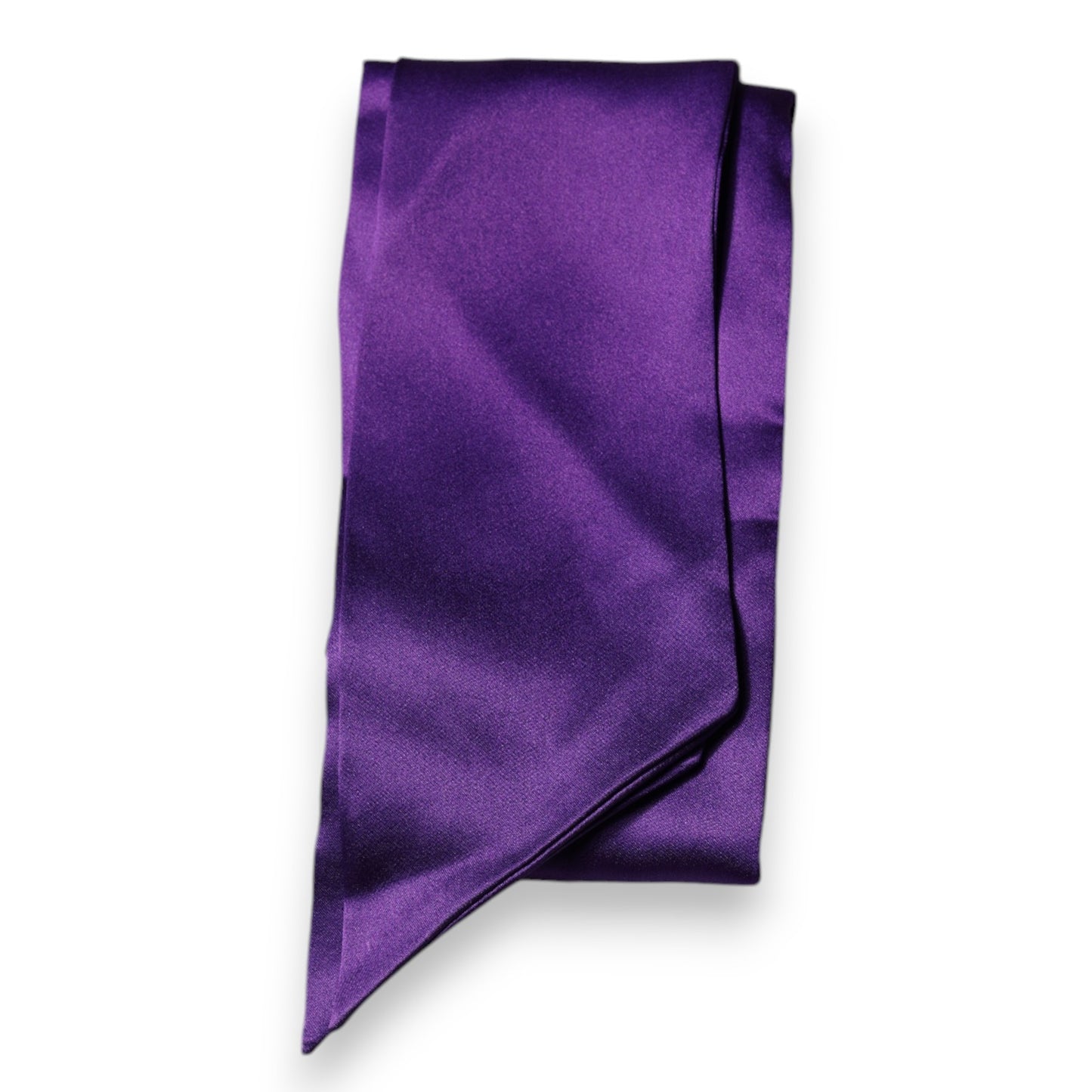 Dolce & Gabbana Purple Satin Silk Skinny Neck Foulard Scarf by Dolce & Gabbana