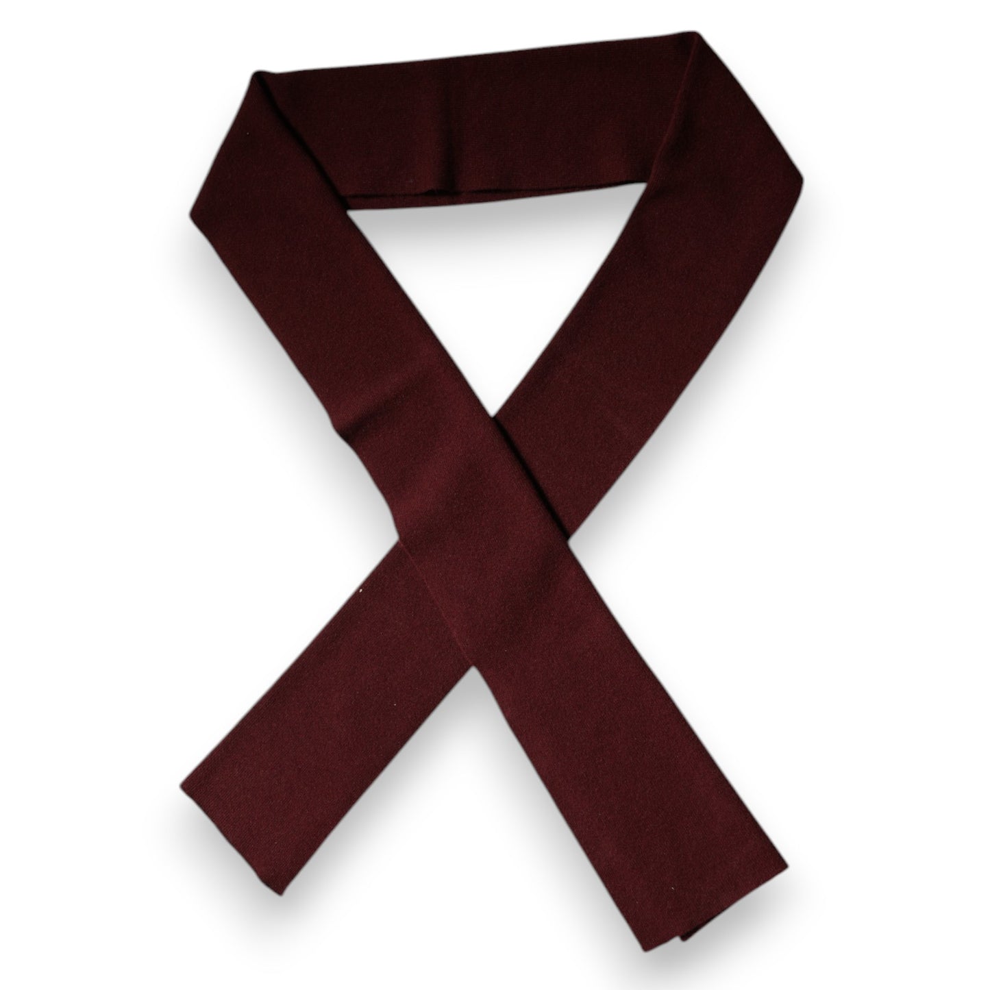 Dolce & Gabbana Maroon Cashmere Skinny Neck Wrap Scarf by Dolce & Gabbana
