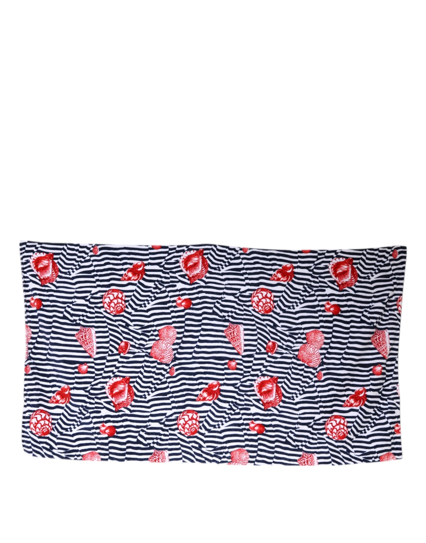 Serviette de plage Dolce &amp; Gabbana à rayures multicolores et coquillages