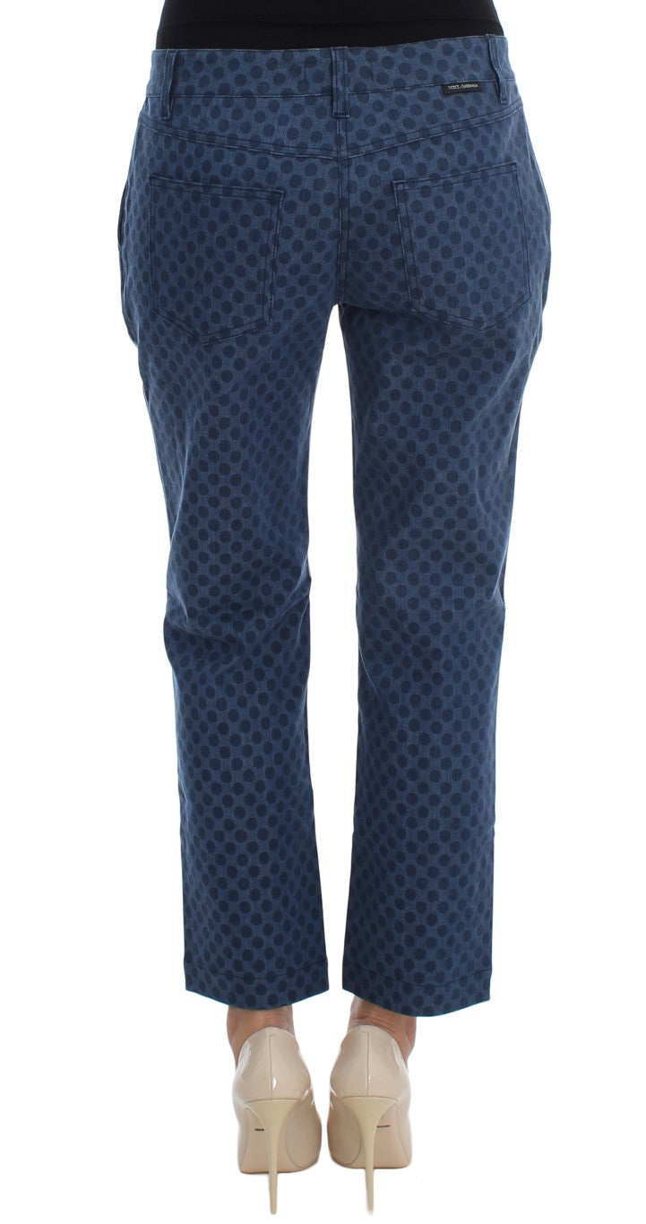 Jean Capri stretch à pois Dolce &amp; Gabbana