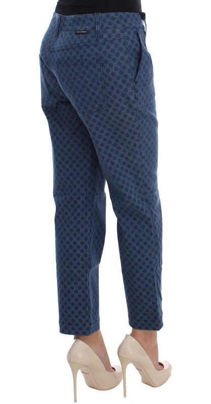 Jean Capri stretch à pois Dolce &amp; Gabbana