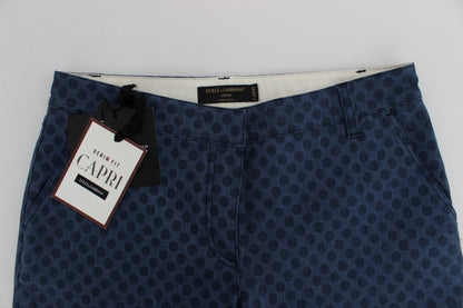 Jean Capri stretch à pois Dolce &amp; Gabbana