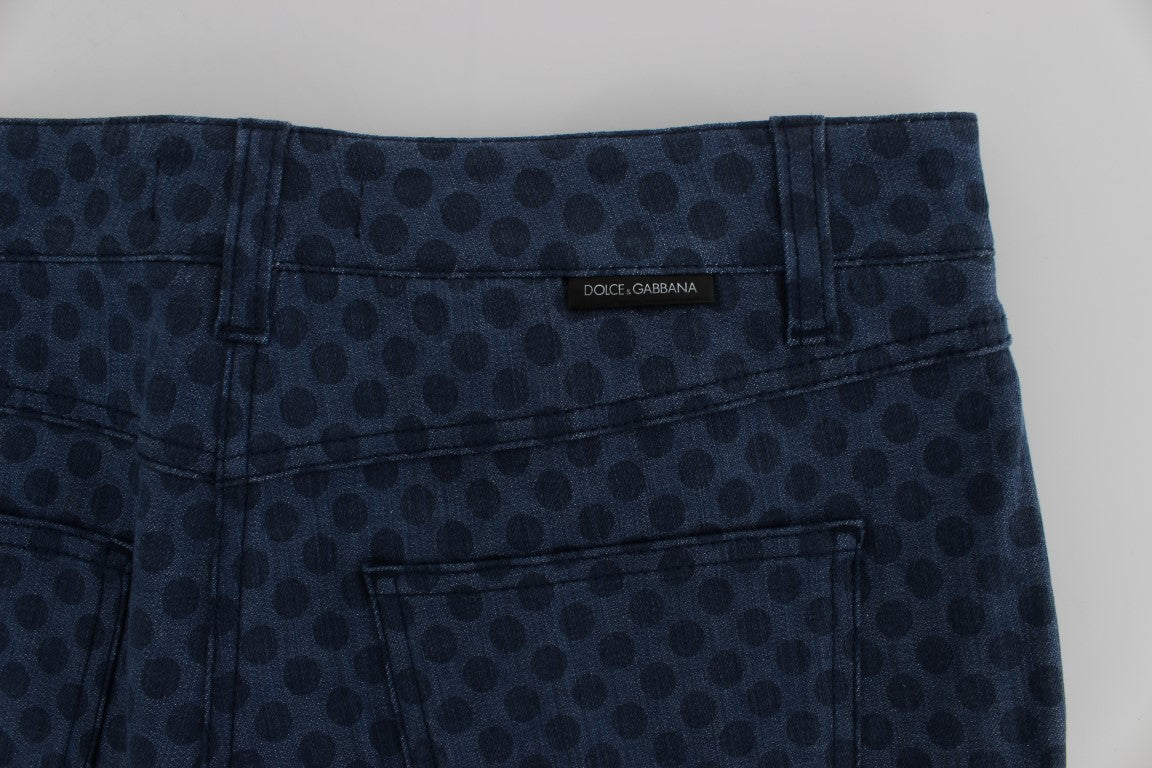 Jean Capri stretch à pois Dolce &amp; Gabbana
