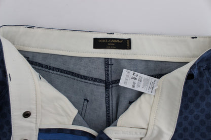 Jean Capri stretch à pois Dolce &amp; Gabbana