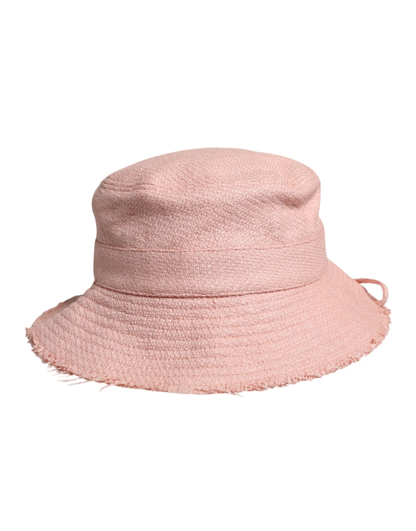 Dolce &amp; Gabbana Pink Cotton Wide Brim Bucket Hat