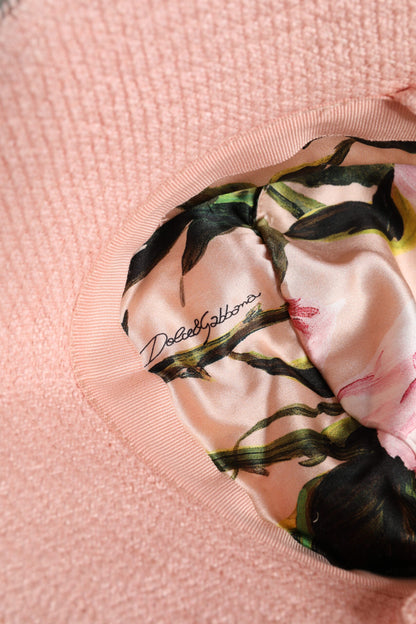 Dolce &amp; Gabbana Pink Cotton Wide Brim Bucket Hat