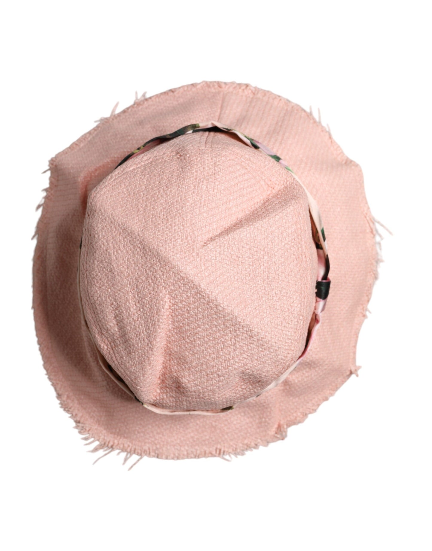 Dolce &amp; Gabbana Pink Cotton Wide Brim Bucket Hat